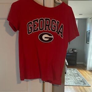 Georgia Women's Red Short Sleeve Tee